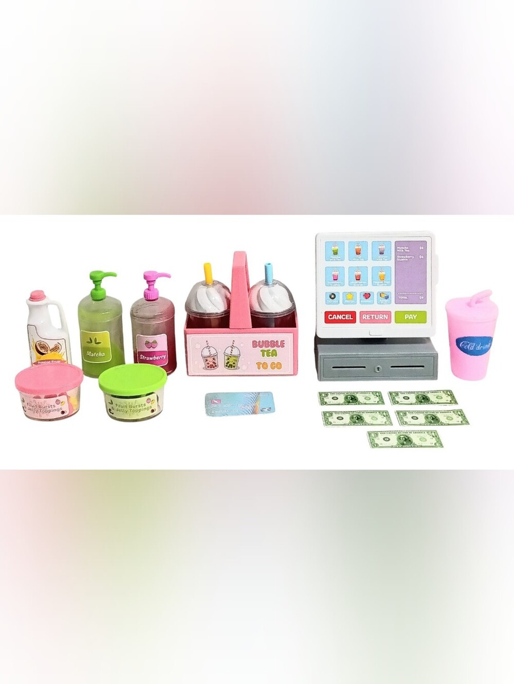 My Life As Boba Tea Play Set For 18" Dolls Real Slime to Make Drinks *Incomplete